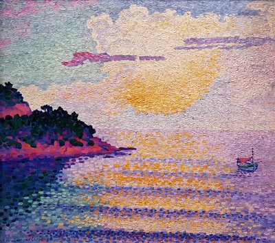 Sunset Over the Sea by Henri Edmond Cross